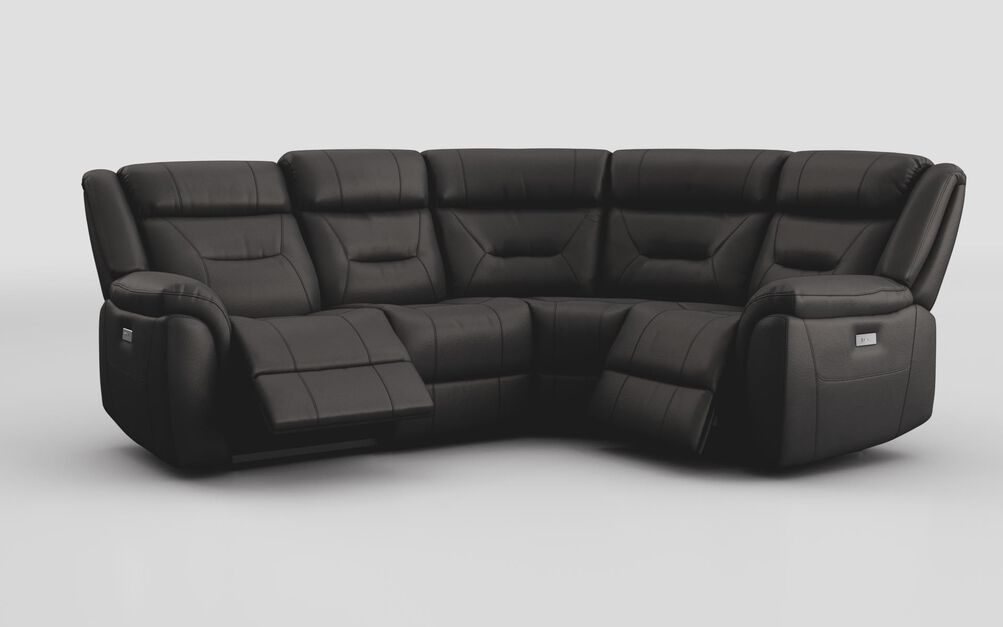 Ainsdale 2 Corner 1 Power Sofa, MACADAMIA-BLACK-910 Ainsdale 2 Corner 1 Power Sofa | Ainsdale Sofa Range | ScS