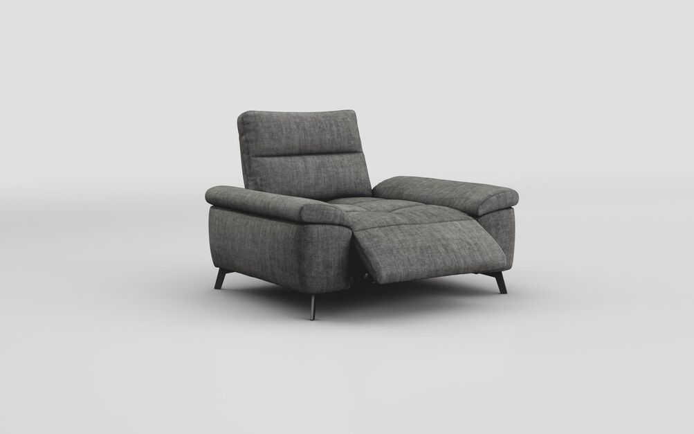 Pavirana Armchair with Power Sliding Backrest & Power Footrest, DALIA-BLACK-855 Pavirana Armchair with Power Sliding Backrest & Power Footrest | Pavirana Sofa Range | ScS