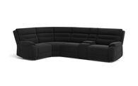 Fenton 1 Corner 3 Sofa with Media Console, DALIA-BLACK-855 Fenton 1 Corner 3 Sofa with Media Console | Fenton Sofa Range | ScS