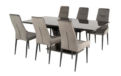 Sisi Italia San Pietro 1.6m Extending Dining Table & 6 Arm Chairs | San Pietro Furniture Range | ScS