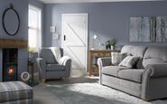 Inspire Roseland Fabric 3 Seater Scatter Back Sofa Inspire Roseland Fabric 3 Seater Scatter Back Sofa
