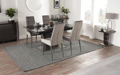 Sisi Italia San Pietro 1.6m Extending Dining Table & 4 Arm Chairs | San Pietro Furniture Range | ScS