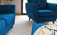 Tinsley Compact Velvet 3 Seater Sofa Tinsley Compact Velvet 3 Seater Sofa