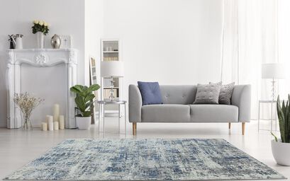 Orion Abstract Blue Rug | Rugs | ScS