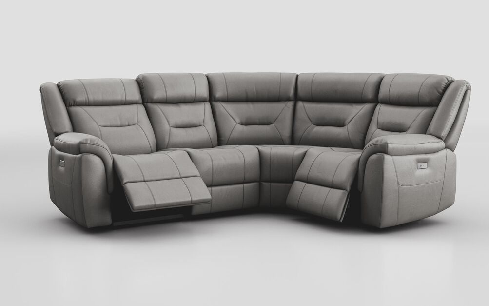 Ainsdale 2 Corner 1 Power Sofa, MACADAMIA-GREY-800 Ainsdale 2 Corner 1 Power Sofa | Ainsdale Sofa Range | ScS