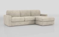 Barete Large Arm 4 Seater Sofa Bed with Right Hand Facing Large Lounger, LIROE VINTAGE BEIGE 009 Barete Large Arm 4 Seater Sofa Bed with Right Hand Facing Large Lounger | Barete Sofa Range | ScS