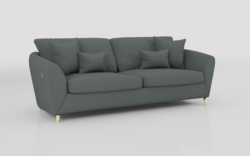Blyth 4 Seater Power Recliner Sofa, PAPAVERO BLUE 520 Blyth 4 Seater Power Recliner Sofa | Blyth Sofa Range | ScS