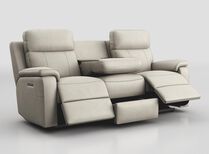 Calboli 3 Seater Power Recliner Sofa with Power Head Tilt, Lumbar, Drawer & Table | Calboli Sofa Range | ScS
