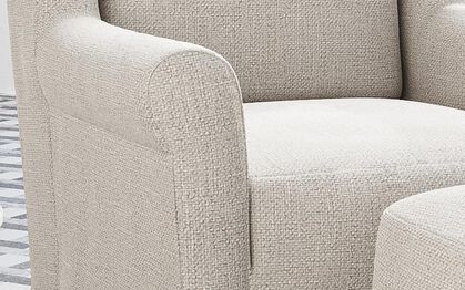 Celletta Ottoman, ARABIS OPTICAL WHITE 000 Celletta Ottoman | Celletta Sofa Range | ScS