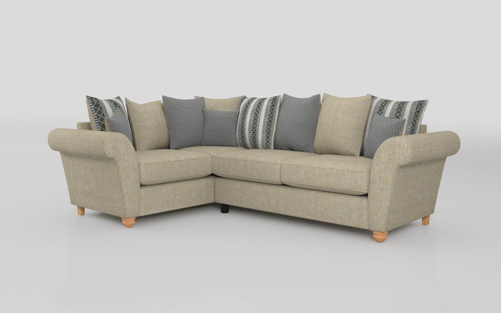 Aurora Fabric 1 Corner 2 Scatter Back Sofa | Aurora Sofa Range | ScS