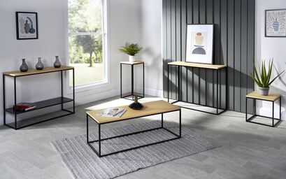Eden Black Oak Side Magazine Table | Furniture | ScS