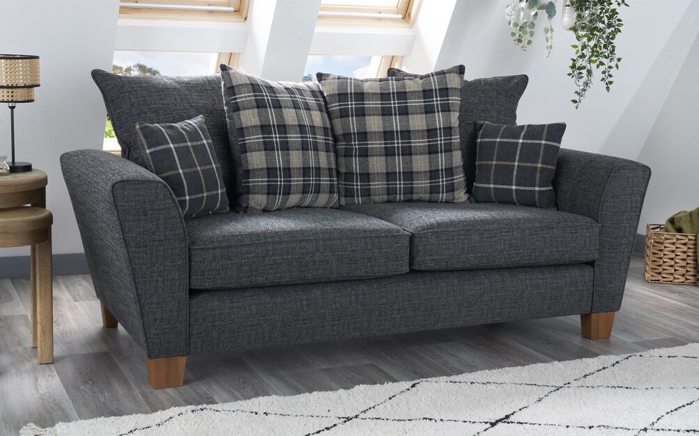 Theo Fabric 3 Seater Scatter Back Sofa | Theo Sofa Range | ScS