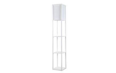 Struttura Wooden Shelves Floor Lamp White Finish | Lighting | ScS