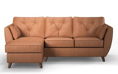 Hoxton Leather 3 Seater Left Hand Facing Chaise Sofa | Hoxton Sofa Range | ScS