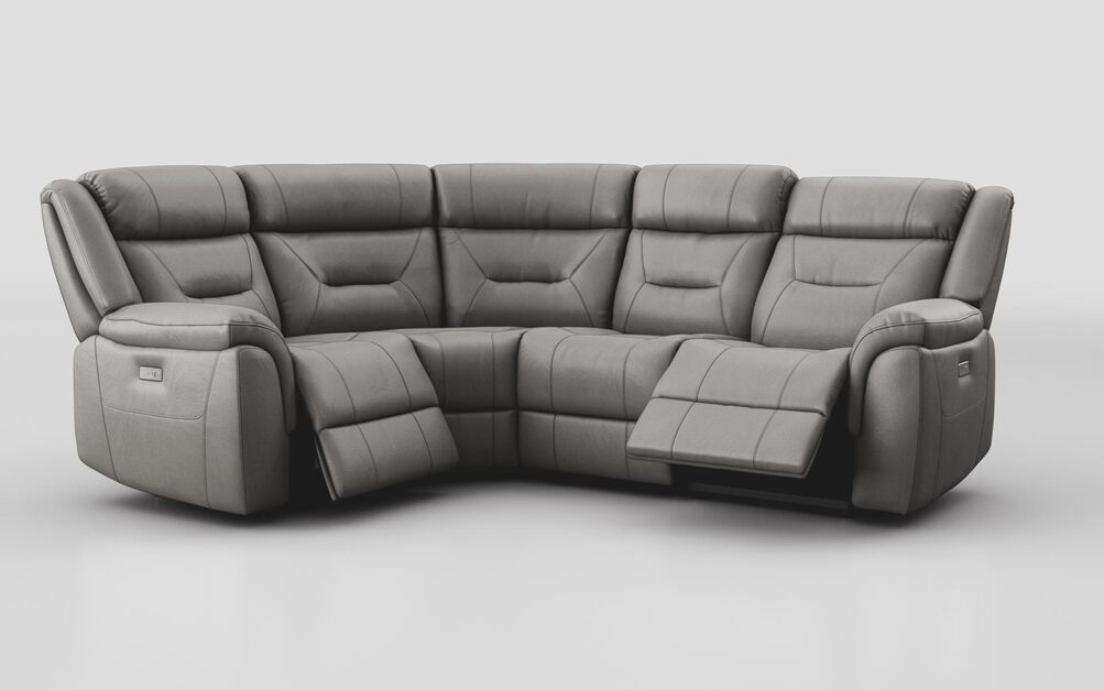 Ainsdale 1 Corner 2 Power Sofa, MACADAMIA-GREY-800 Ainsdale 1 Corner 2 Power Sofa | Ainsdale Sofa Range | ScS