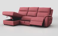 Sogliano 3 Seater Manual Recliner Sofa With Drawer & Left Hand Facing Storage Chaise | Sogliano Sofa Range | ScS