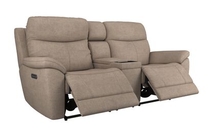 Living Ethan 3 Seater Power Recliner Sofa with Console, Head Tilt & Lumbar | Ethan Sofa Range | ScS