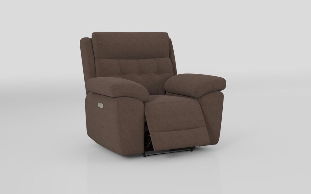 Belford Power Recliner Chair, AMARANTO-DARK-BROWN-700 Belford Power Recliner Chair | Belford Sofa Range | ScS