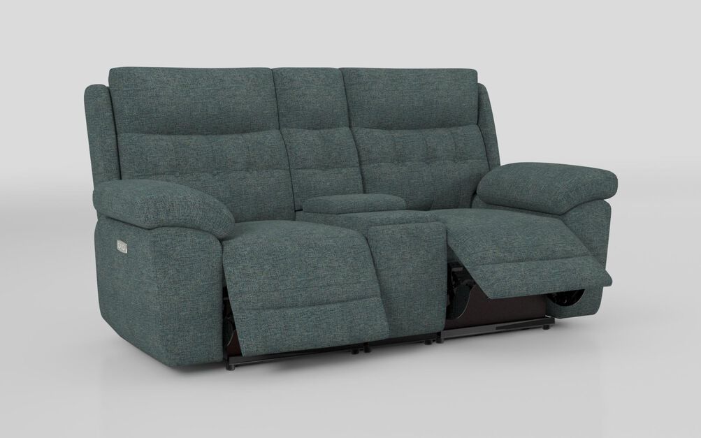 Belford 2 Seater Power Recliner Sofa with Head Tilt, ACACIA-BLUE-530 Belford 2 Seater Power Recliner Sofa with Head Tilt | Belford Sofa Range | ScS