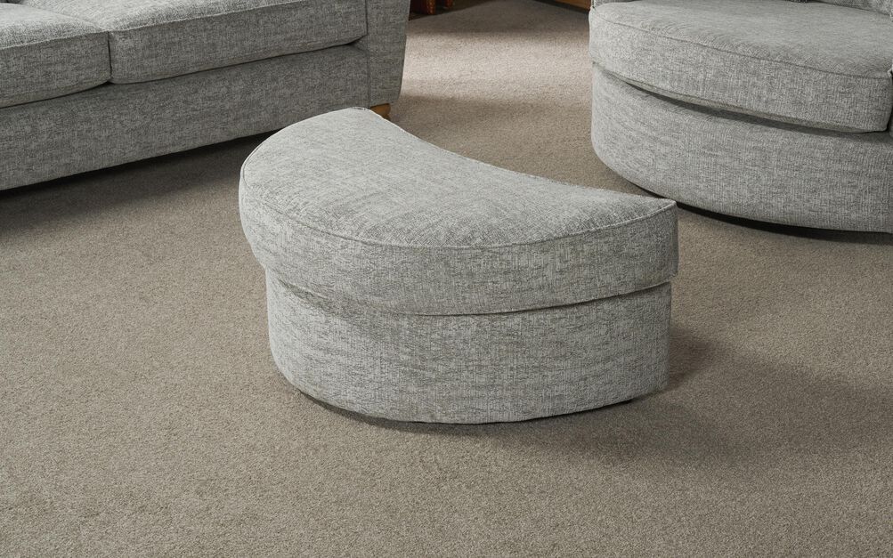 Aurora Fabric Large Twister Footstool | Aurora Sofa Range | ScS