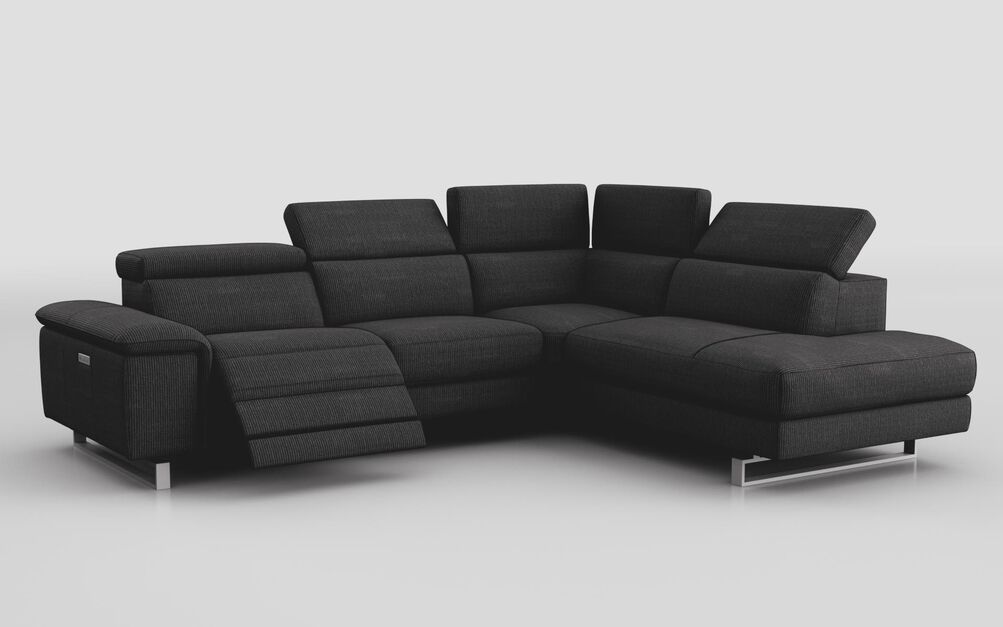 Viserba 3 Corner 2 LHF Power Recliner with Power Head Tilt & RHF Chaise with Manual Head Tilt | Viserba Sofa Range | ScS