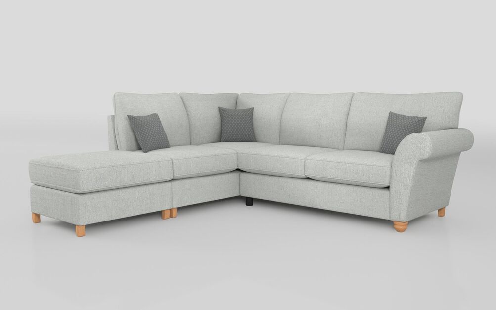 Aurora Fabric 1 Corner 2 Left Hand Facing Chaise Standard Back Sofa | Aurora Sofa Range | ScS