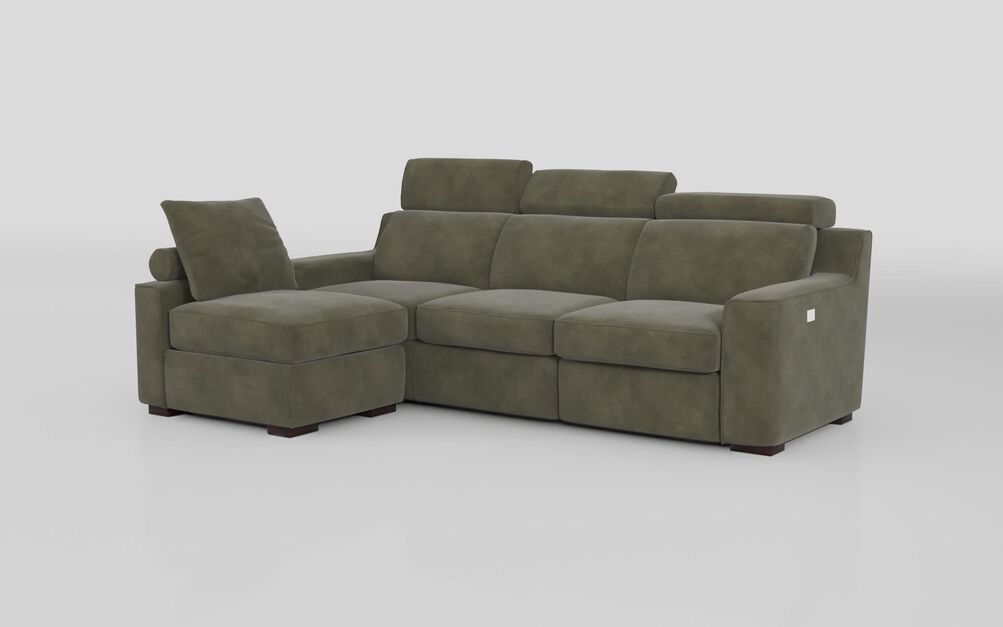 Crostolo 1 Corner 3 Right Hand Facing Power Recliner and Left Hand Facing Chaise Sofa | Crostolo Sofa Range | ScS