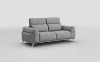 Gattolino 3 Seater Sofa with Manual Head Tilt, PERVINCA-MEDIUM-GREY-800 Gattolino 3 Seater Sofa with Manual Head Tilt | Gattolino Sofa Range | ScS