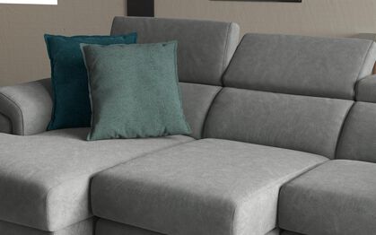 Taviano Large 3 Seater Sofa with Sliding Seats and Right Hand Facing Lounger, ARABIS BLACK 910 Taviano Large 3 Seater Sofa with Sliding Seats and Right Hand Facing Lounger | Taviano Sofa Range | ScS