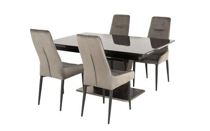 Sisi Italia San Pietro 1.6m Extending Dining Table & 4 Arm Chairs | San Pietro Furniture Range | ScS
