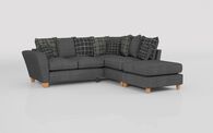 Theo Fabric 2 Corner 1 Right Hand Facing Chaise Scatter Back Sofa | Theo Sofa Range | ScS