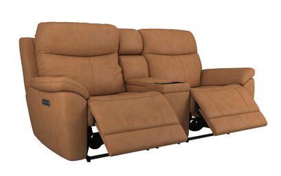 Living Ethan 3 Seater Power Recliner Sofa with Console, Head Tilt & Lumbar | Ethan Sofa Range | ScS