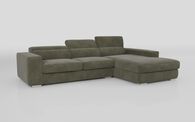 Frigento 4 Seater Sofa with Right Hand Facing Lounger, CAMEDRIA GREEN 610 Frigento 4 Seater Sofa with Right Hand Facing Lounger | Frigento Sofa Range | ScS