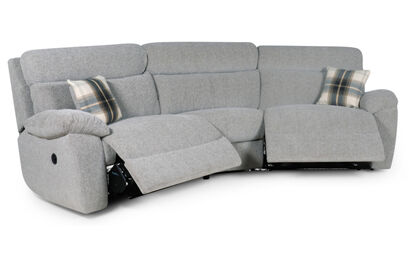 Living Cloud Fabric 4 Seater Curved Power Recliner Sofa | Cloud Sofa Range | ScS