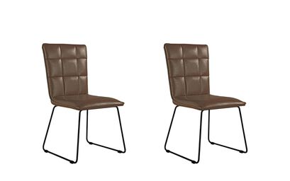 Verona Pair of Brown Dining Chairs | Verona Furniture Range | ScS