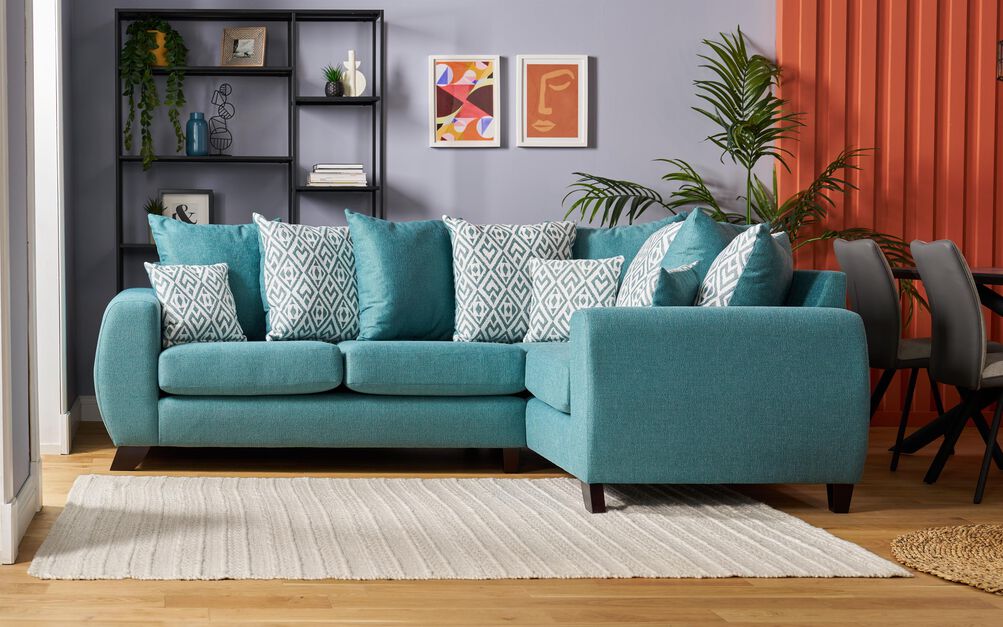 Living Aspen Fabric 2 Corner 1 Scatter Back Sofa | Aspen Sofa Range | ScS
