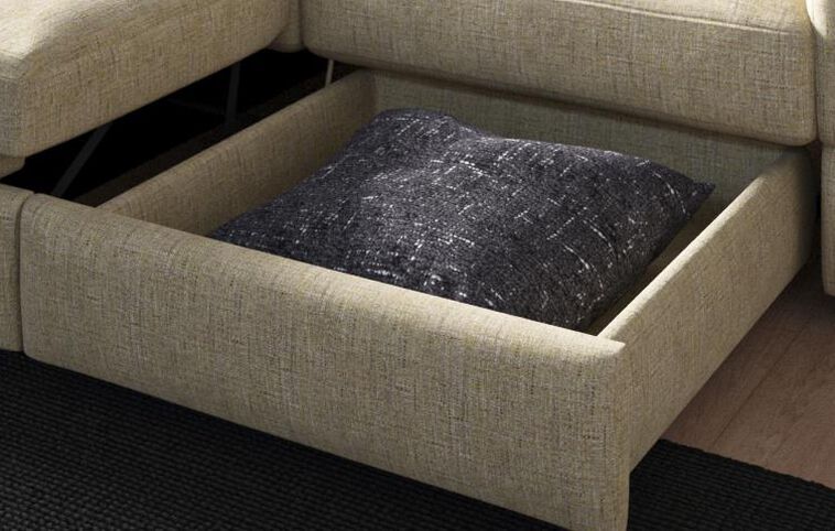 Arvigo 3 Seater Sofa with Left Hand Facing Storage and Right Hand Facing Sliding Footrest Arvigo 3 Seater Sofa with Left Hand Facing Storage and Right Hand Facing Sliding Footrest