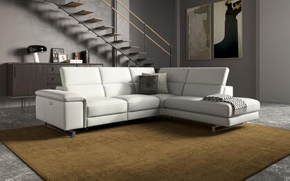 Viserba 3 Corner 2 LHF Power Recliner with Power Head Tilt & RHF Chaise with Manual Head Tilt | Viserba Sofa Range | ScS