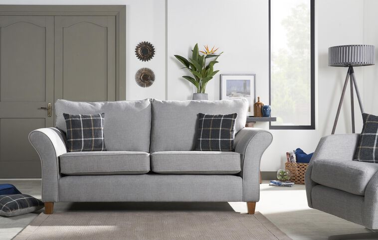 Hugo Fabric 3 Seater Standard Back Sofa Hugo Fabric 3 Seater Standard Back Sofa