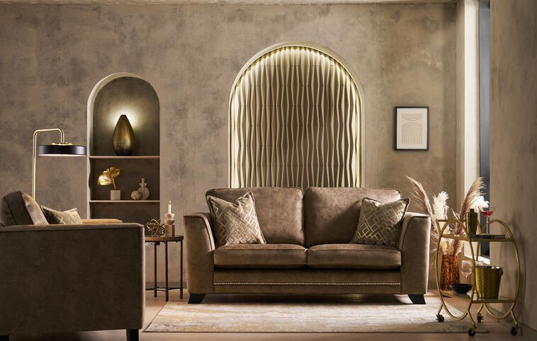 Living Majestic Fabric 2 Seater Sofa Scatter Back Living Majestic Fabric 2 Seater Sofa Scatter Back