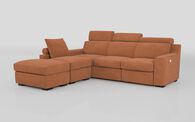 Crostolo 1 Corner 3 Right Hand Facing Power Recliner and Left Hand Facing Chaise Sofa with Ottoman, CALLISIA RUST 230 Crostolo 1 Corner 3 Right Hand Facing Power Recliner and Left Hand Facing Chaise Sofa with Ottoman | Crostolo Sofa Range | ScS