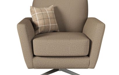 Theo Fabric Plain Swivel Chair | Theo Sofa Range | ScS