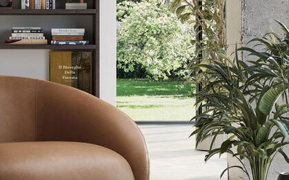 Baricella Swivel Chair, MACADAMIA-DEEP-GREEN-605 Baricella Swivel Chair | Baricella Sofa Range | ScS