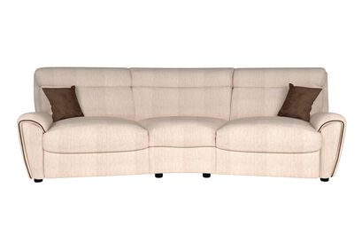 La-Z-Boy Pittsburgh Fabric 4 Seater Curved Static Sofa | La-Z-Boy Pittsburgh Sofa Range | ScS