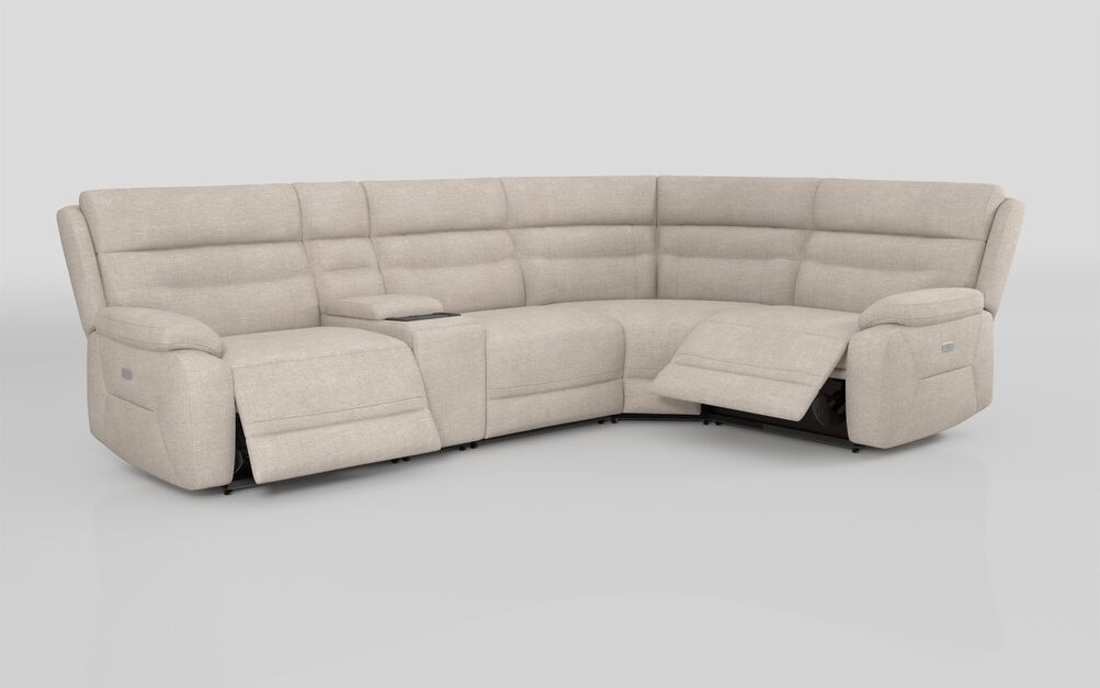 Fenton 3 Corner 1 Power Recliner Sofa with Media Console | Fenton Sofa Range | ScS
