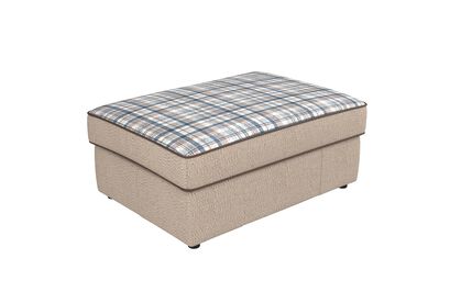 Living Clyde Fabric Patterned Footstool | Clyde Sofa Range | ScS