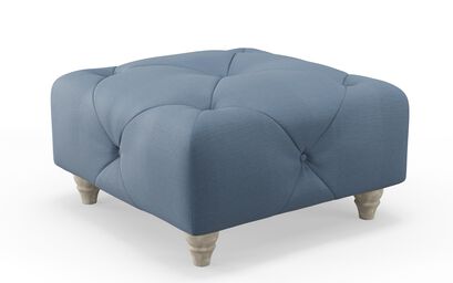 Living Abbey Fabric Buttoned Top Footstool | Abbey Sofa Range | ScS