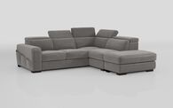 Melizzano 2 Corner 2 Sofa with Sliding Footrest, Right Hand Facing Chaise with Pockets & Ottoman | Melizzano Sofa Range | ScS