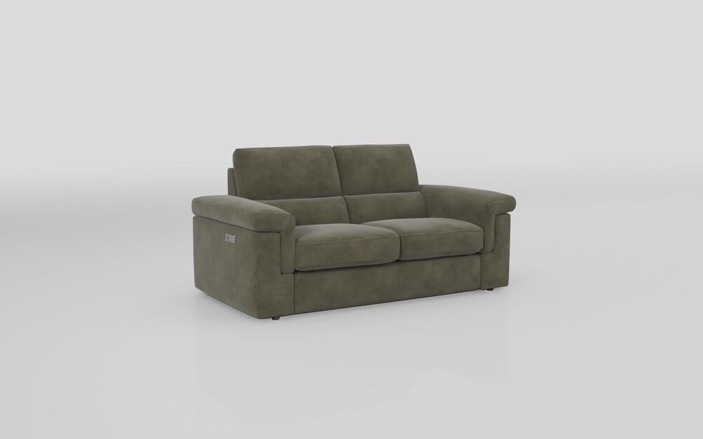 Crociale 2 Seater Power Recliner Sofa, CAMEDRIA GREEN 610 Crociale 2 Seater Power Recliner Sofa | Crociale Sofa Range | ScS