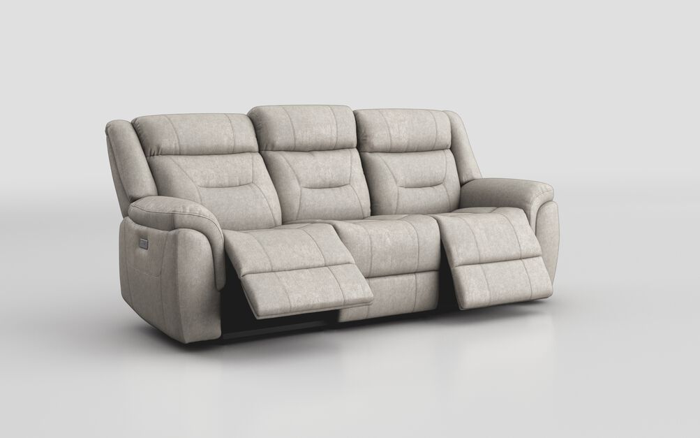 Ainsdale 3 Seater Power Recliner Sofa, LIROE-VINTAGE-BEIGE-009 Ainsdale 3 Seater Power Recliner Sofa | Ainsdale Sofa Range | ScS